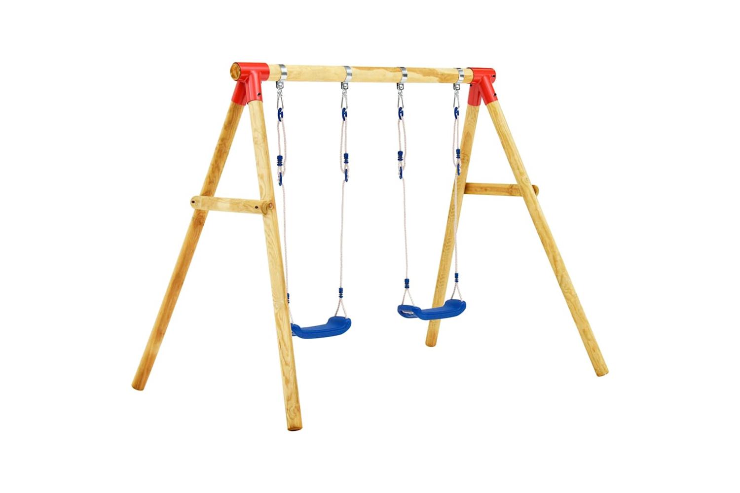Vidaxl Swing Set 230x130x166 Cm Pinewood-2