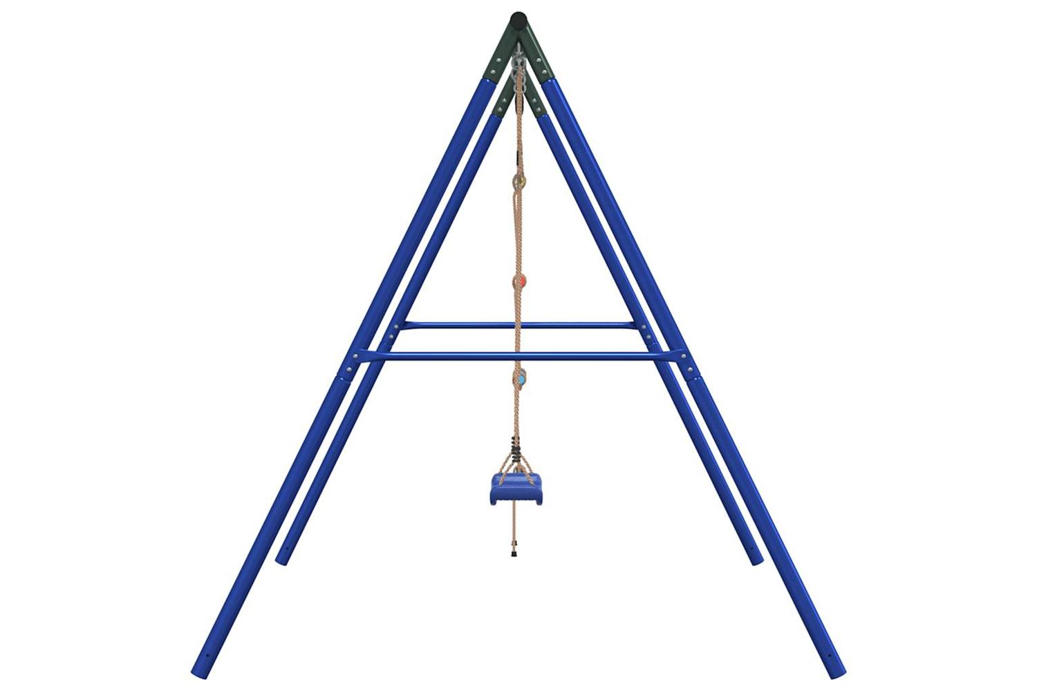 vidaXL 3283581 Outdoor Swing Set With Swing And Ladder-4
