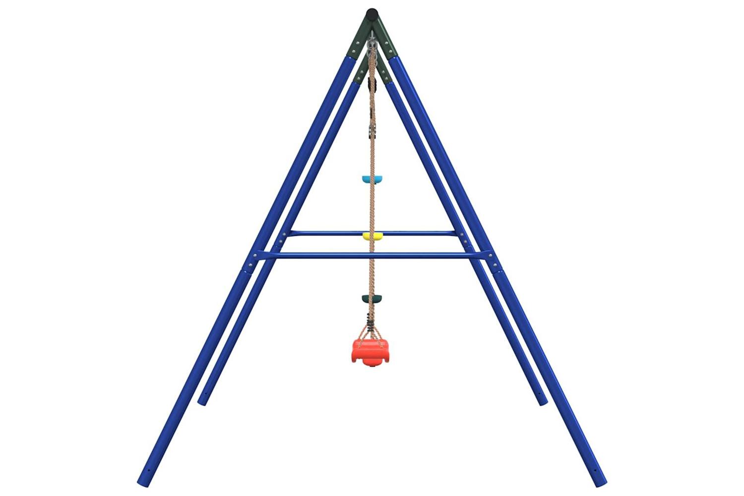 vidaXL 3283588 Outdoor Swing Set With Swing And Disc Swing-4