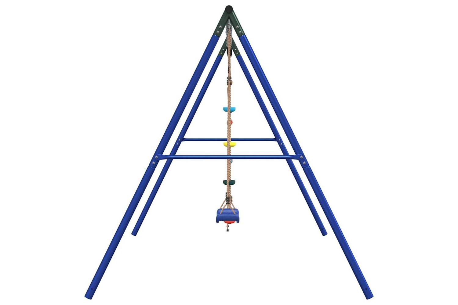 vidaXL 3283595 Outdoor Swing Set With Swing, Ladder, Disc Swing-4