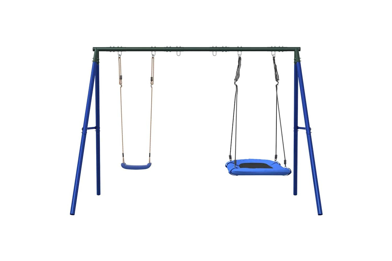 vidaXL 3283597 Outdoor Swing Set With Swing And Nest Swing-3