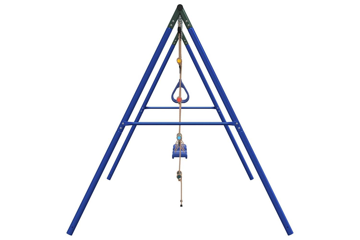 vidaXL 3283611 Outdoor Swing Set With Swings. Trapeze. Ladder-4