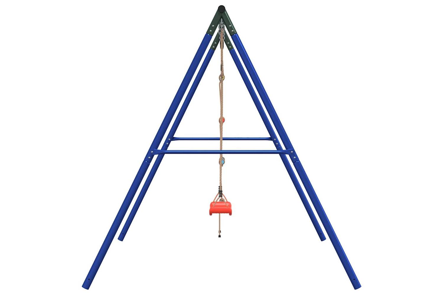 vidaXL 3283587 Outdoor Swing Set With Swing And Ladder-4