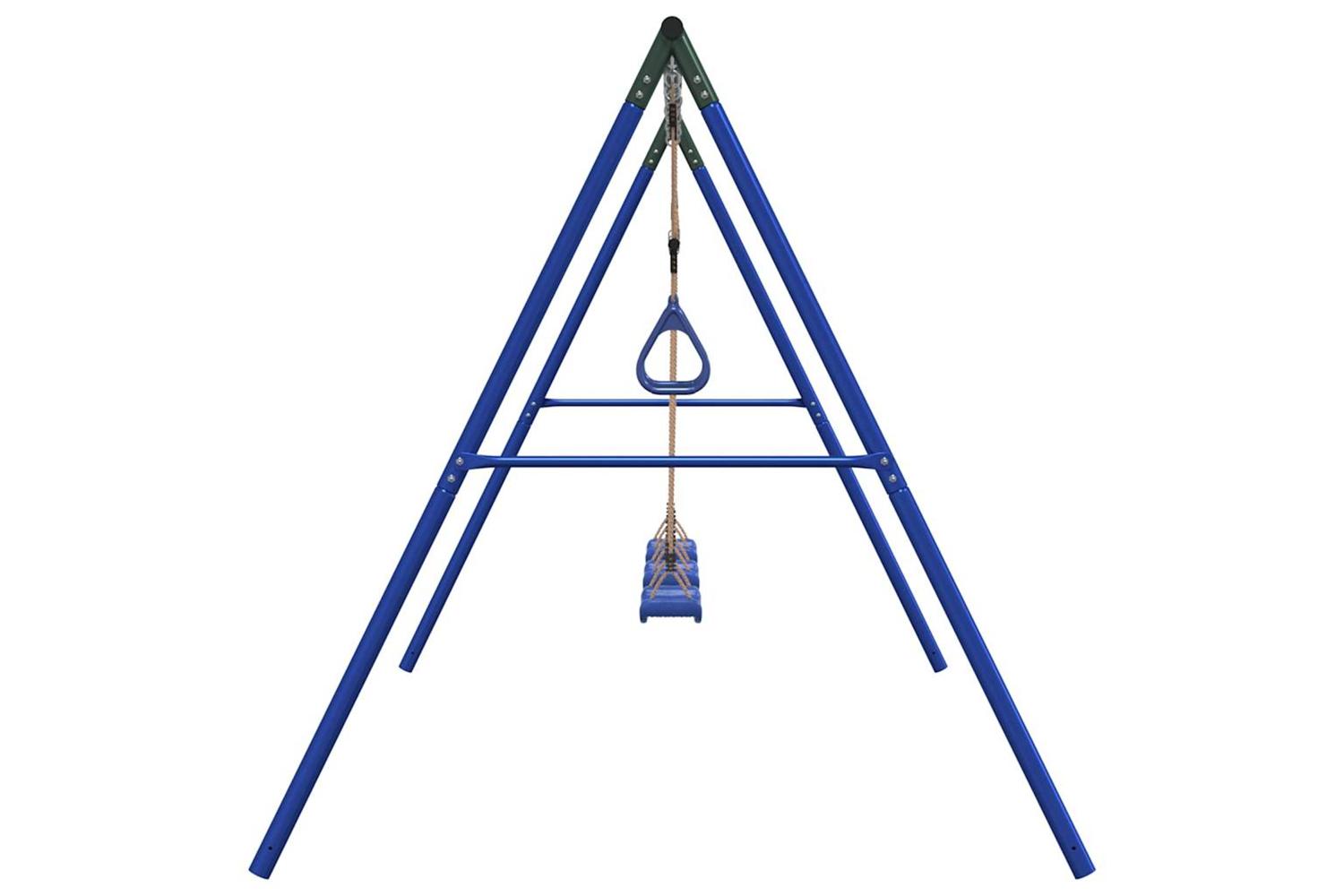 vidaXL 3283608 Outdoor Swing Set With Swings And Trapeze-4