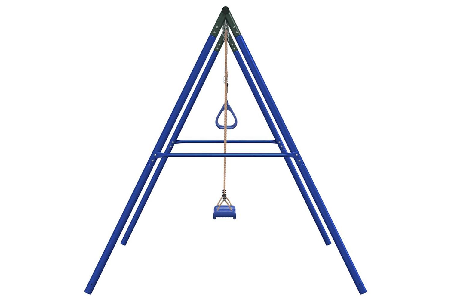 vidaXL 3283580 Outdoor Swing Set With Swing And Trapeze-4