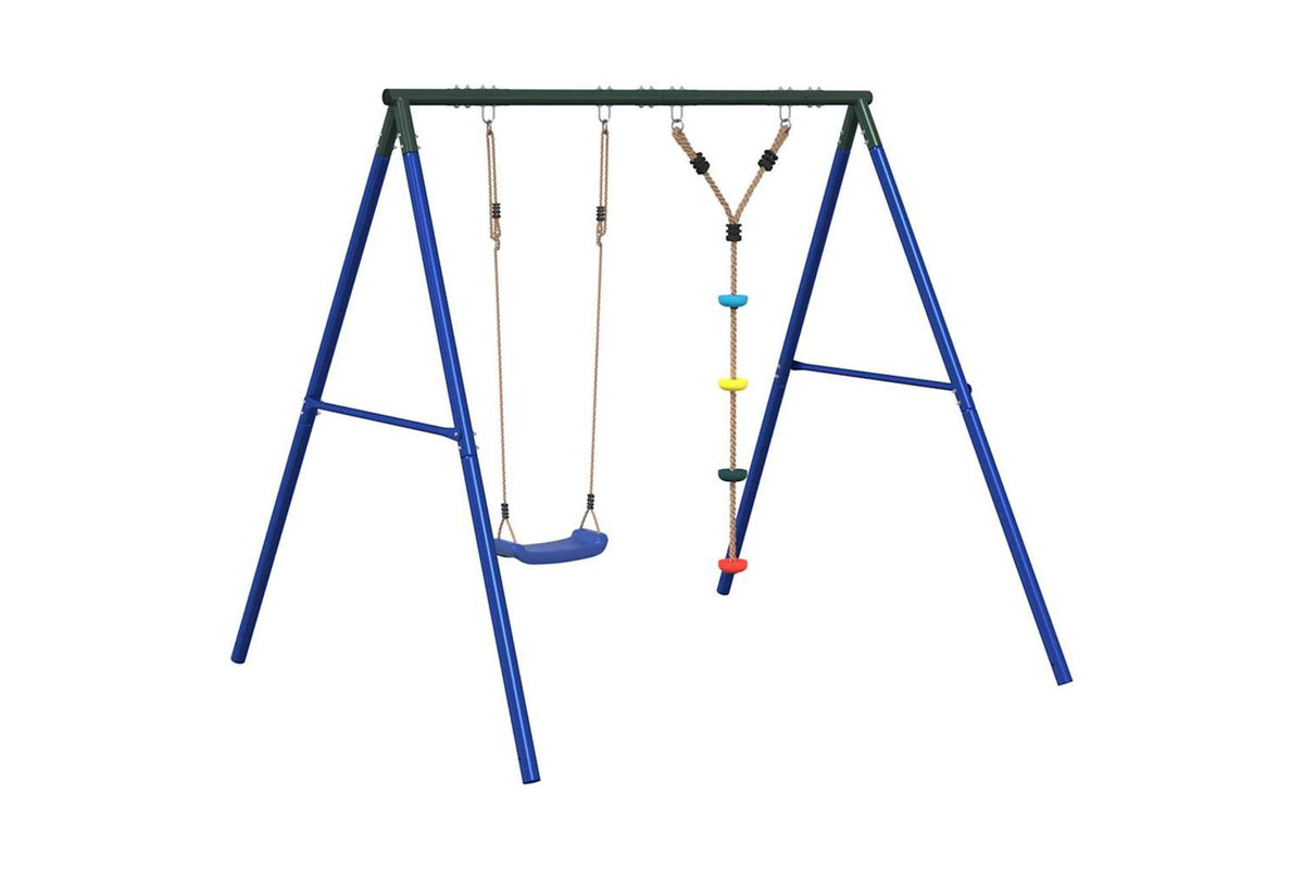 vidaXL 3283582 Outdoor Swing Set With Swing And Disc Swing-2