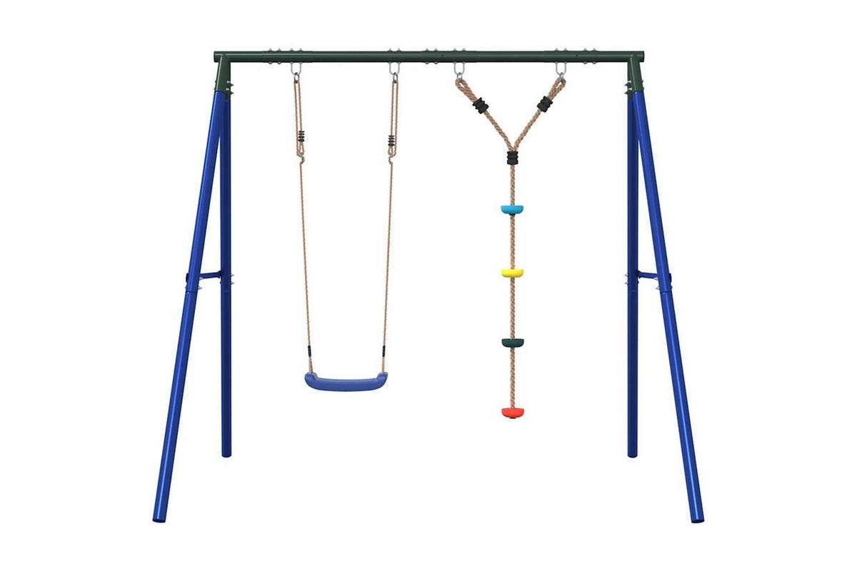 vidaXL 3283582 Outdoor Swing Set With Swing And Disc Swing-3