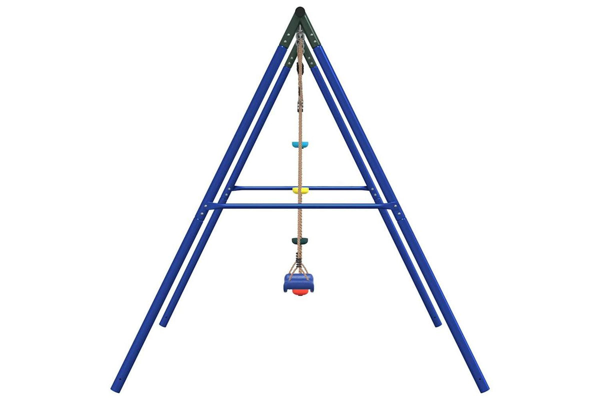 vidaXL 3283582 Outdoor Swing Set With Swing And Disc Swing-4