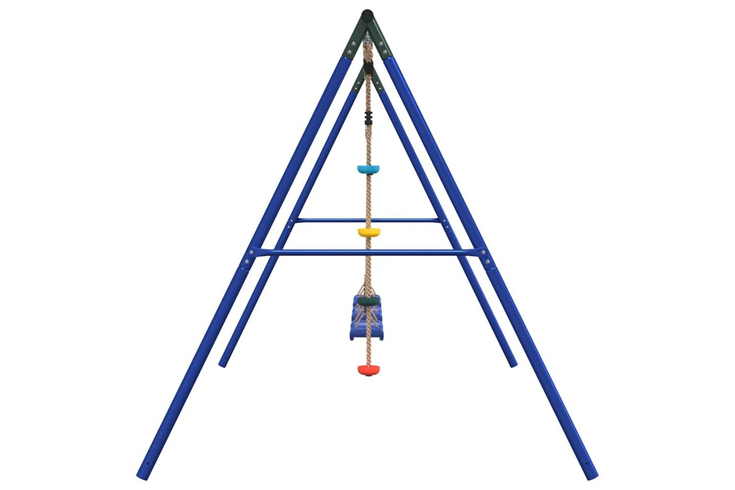 vidaXL 3283610 Outdoor Swing Set With Swings And Disc Swing-4