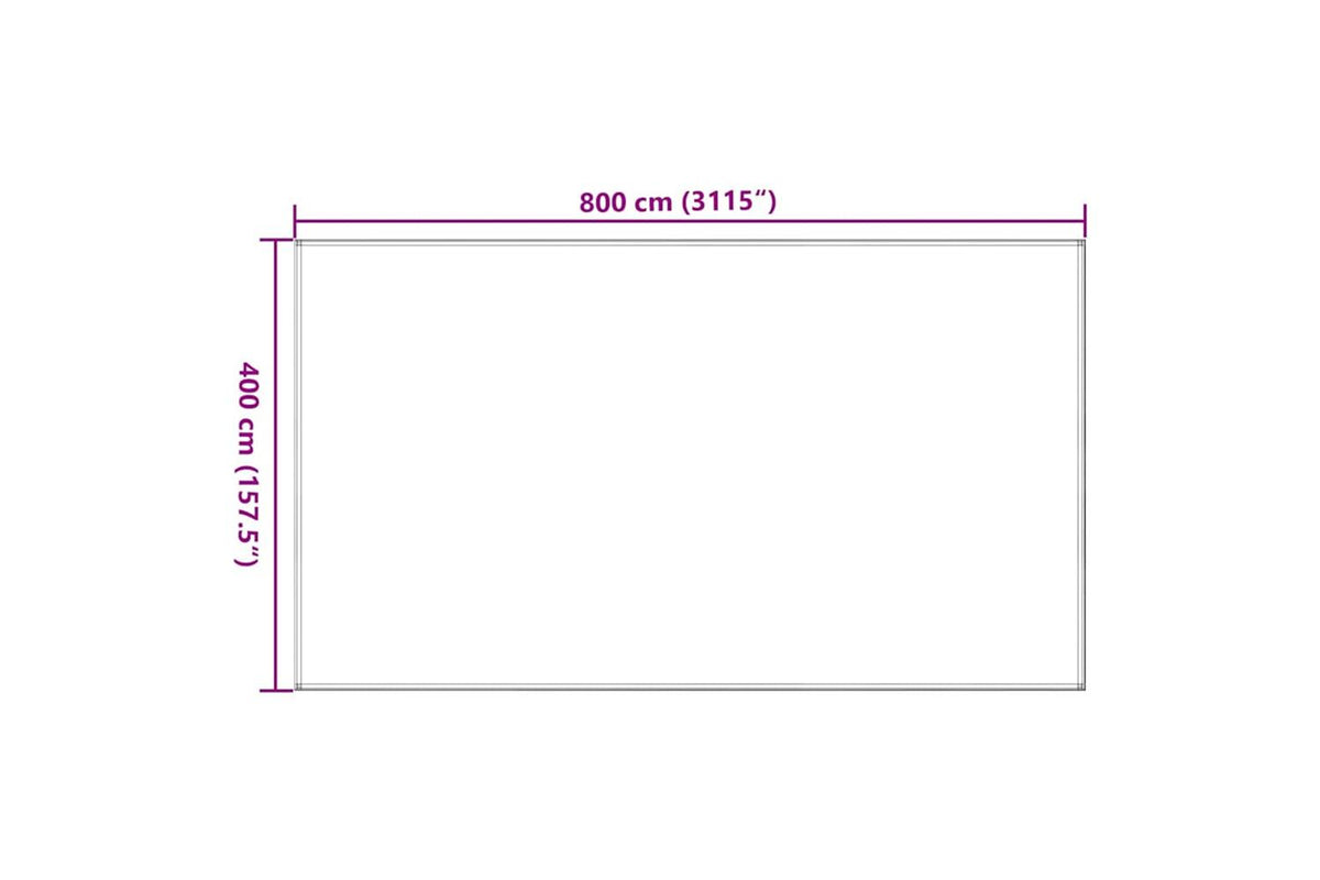 vidaXL 310775 Tent Carpet Beige 400x800cm Hdpe-6