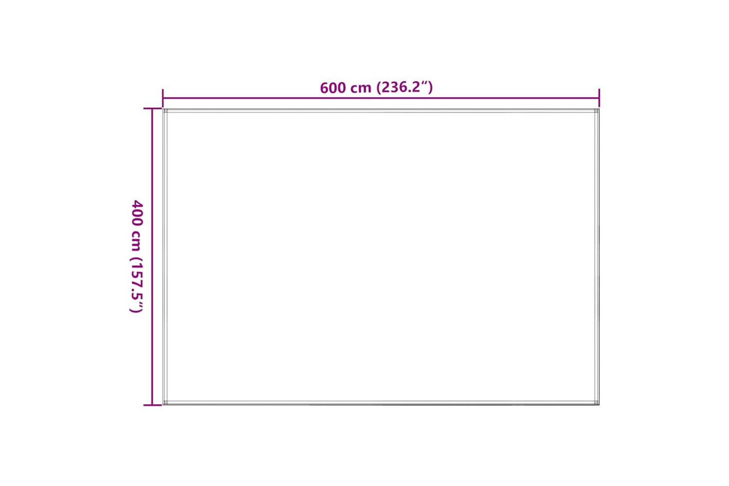 vidaXL 4002285 Tent Carpet Light Green 400x600cm Hdpe-7