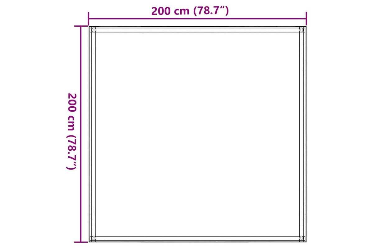 vidaXL 4002268 Tent Carpet Light Green 200x200cm Hdpe-6
