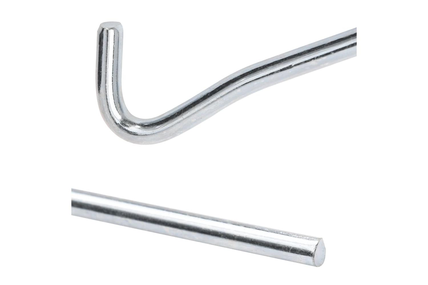 vidaXL 4009334 Tent Pegs 50 Pcs 23cm x 7mm Galvanised Steel-4