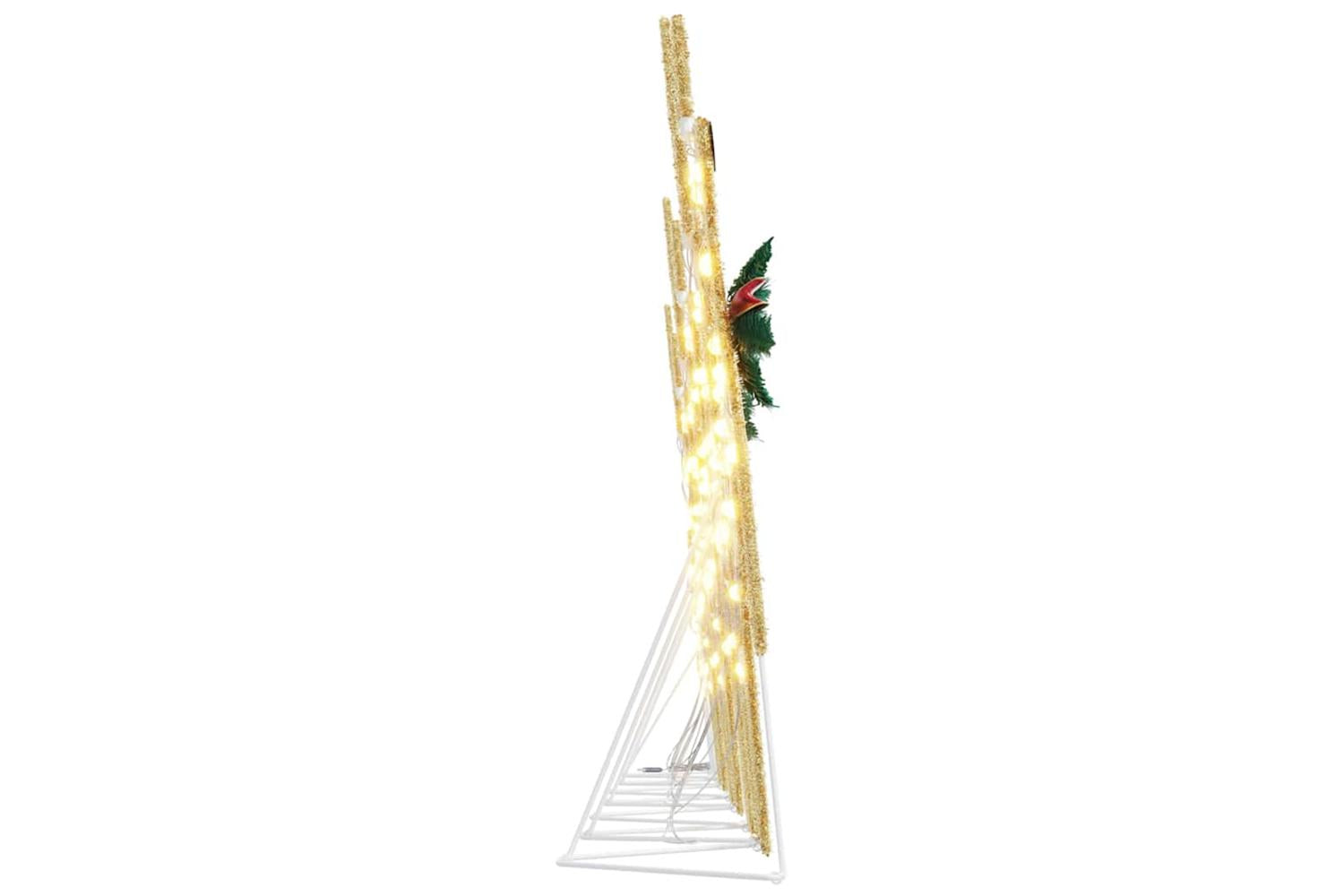 Vidaxl Led Reindeers 7 Pcs Gold Fabric-8