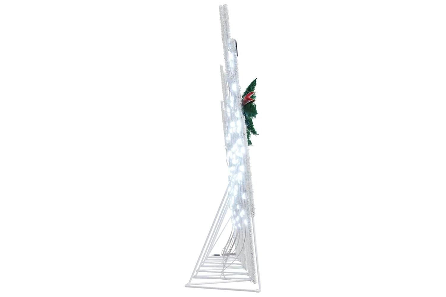 Vidaxl Led Reindeers 7 Pcs Silver Fabric-8