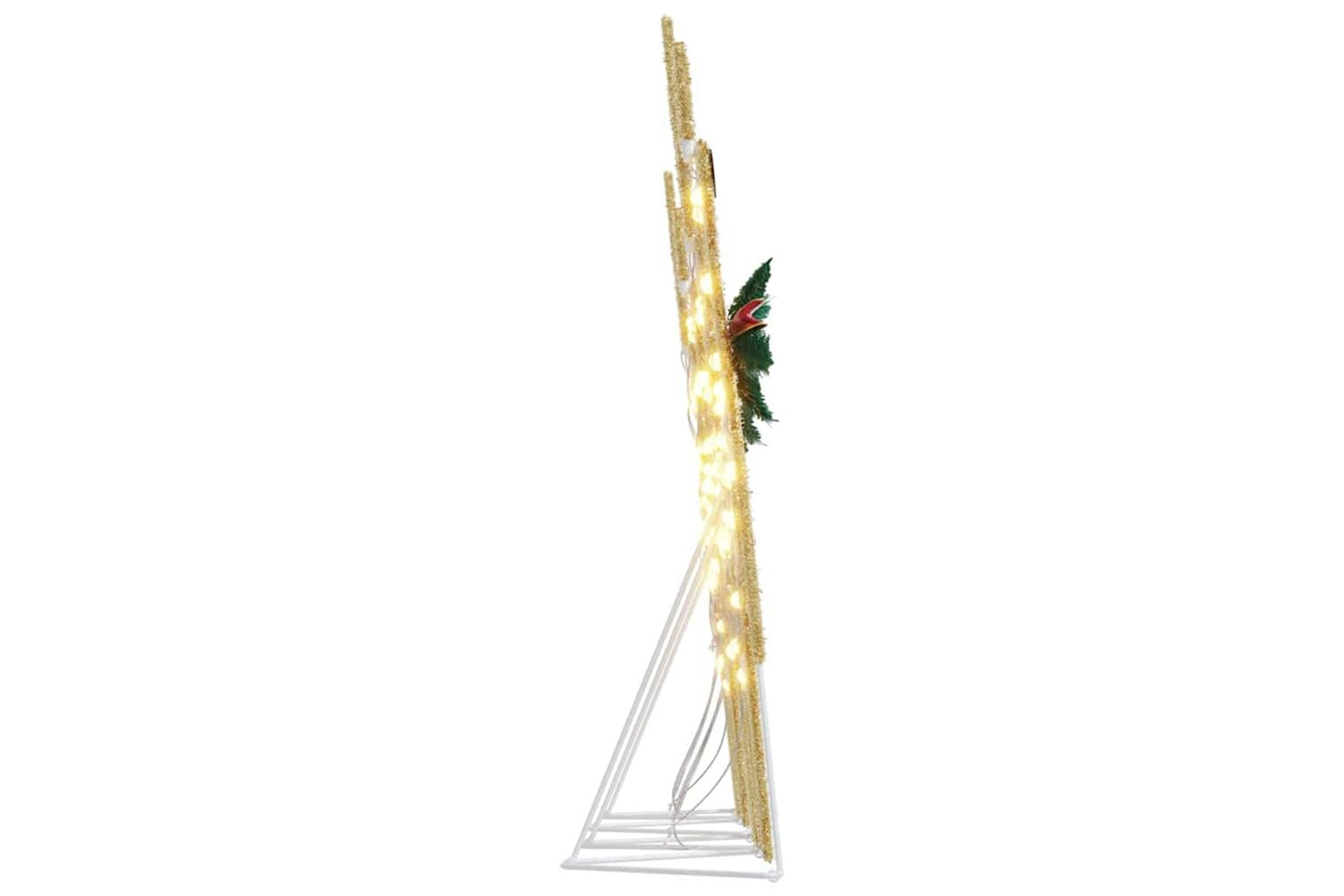 Vidaxl Led Reindeers 4 Pcs Gold Fabric-7