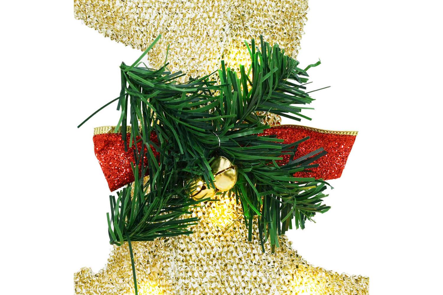 Vidaxl Led Reindeers 6 Pcs Gold Fabric-9