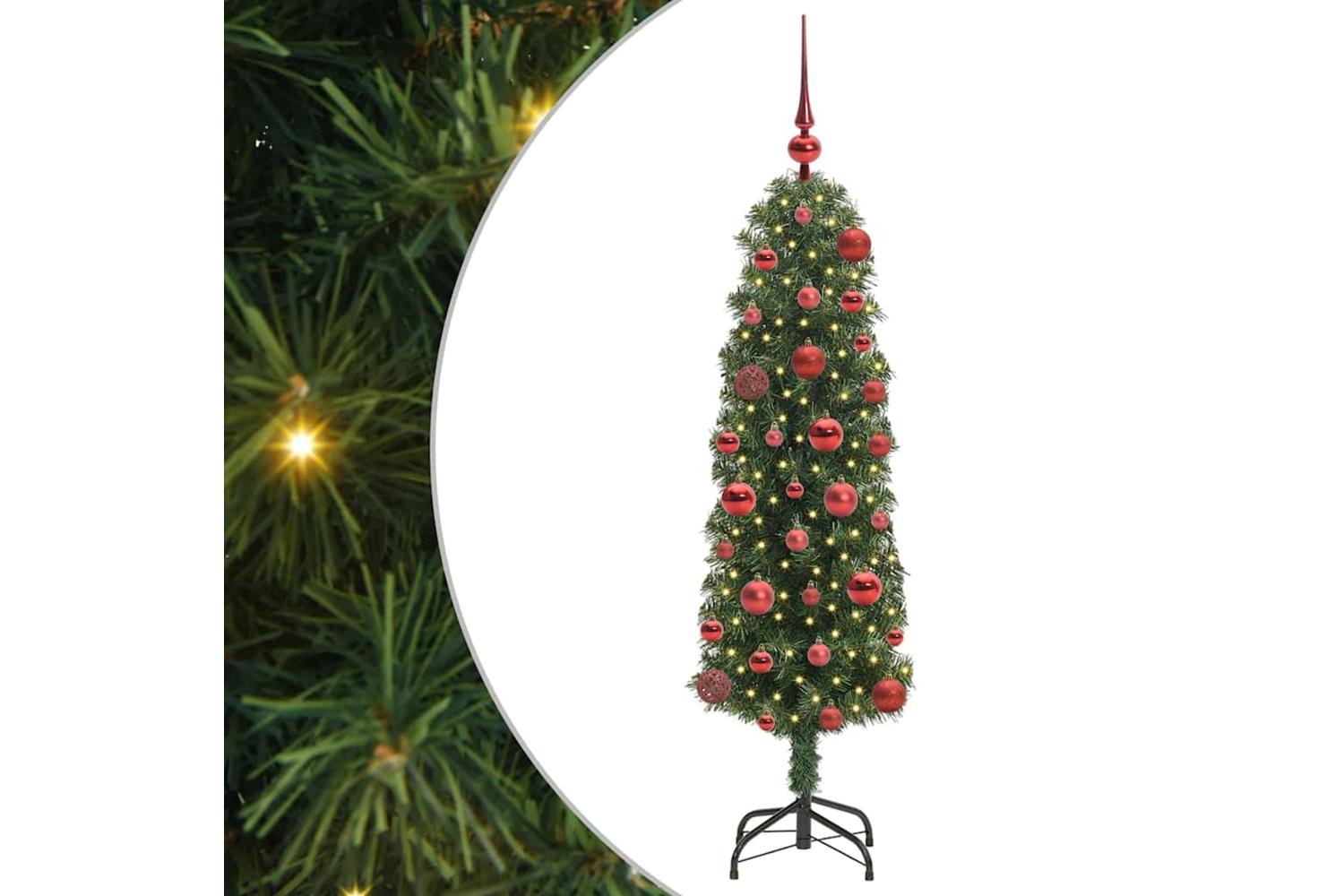 Vidaxl Artificial Christmas Tree With 150 Leds With Stand Green 120 Cm-2
