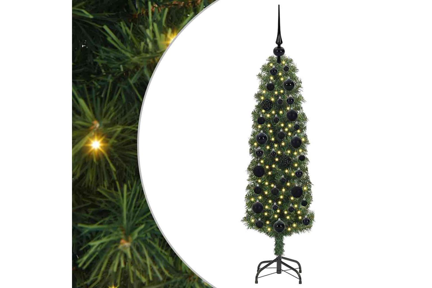 Vidaxl Artificial Christmas Tree With 150 Leds With Stand Green 120 Cm-2