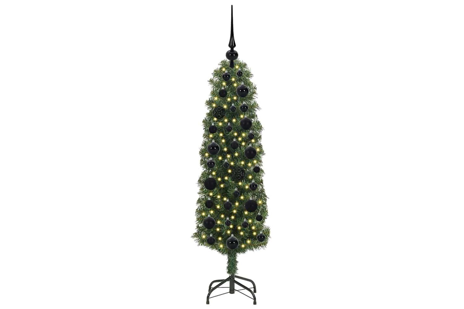 Vidaxl Artificial Christmas Tree With 150 Leds With Stand Green 120 Cm-3