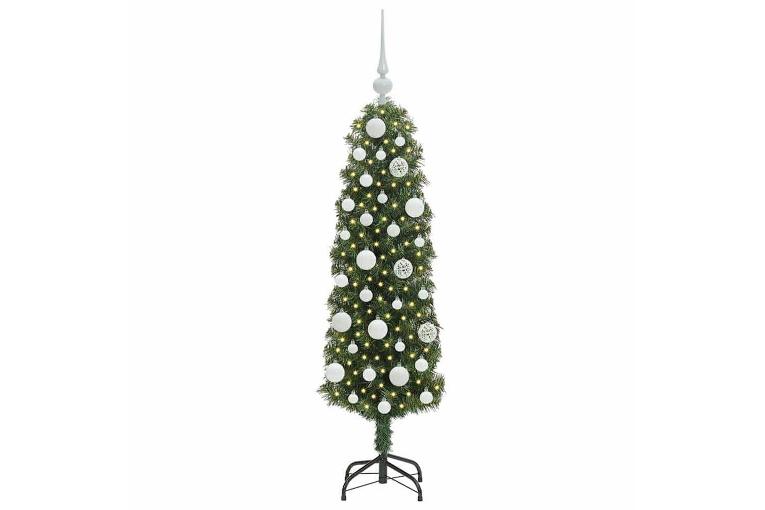 Vidaxl Artificial Christmas Tree With 150 Leds With Stand Green 120 Cm-3