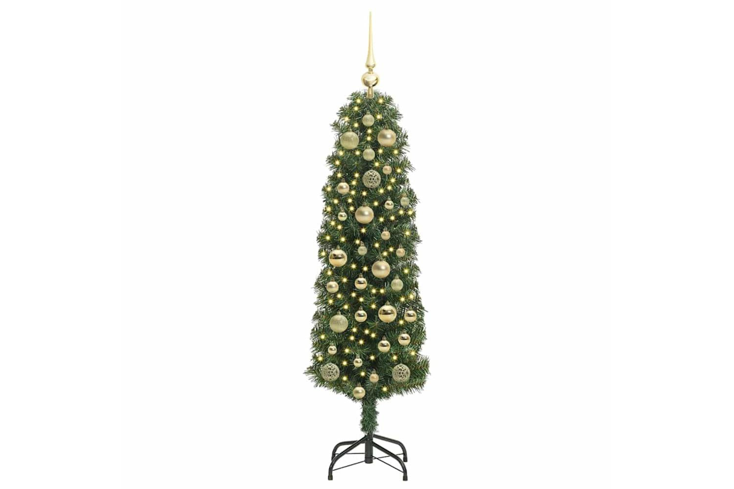 Vidaxl Artificial Christmas Tree With 150 Leds With Stand Green 120 Cm-3