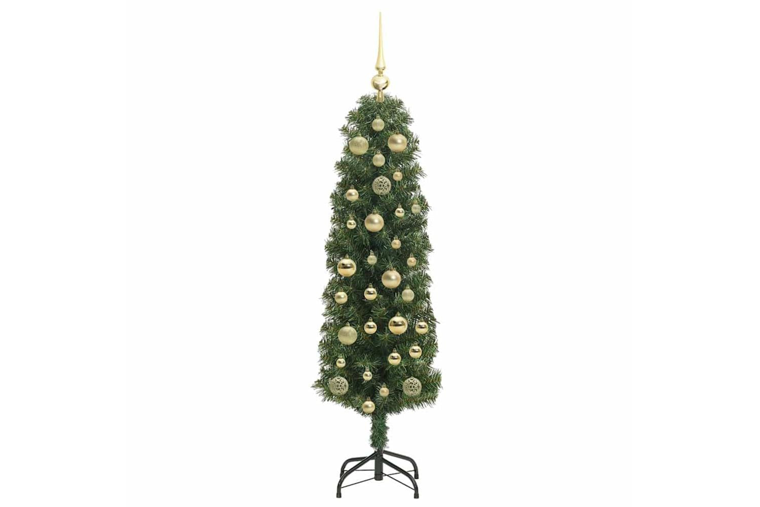 Vidaxl Artificial Christmas Tree With 150 Leds With Stand Green 120 Cm-4