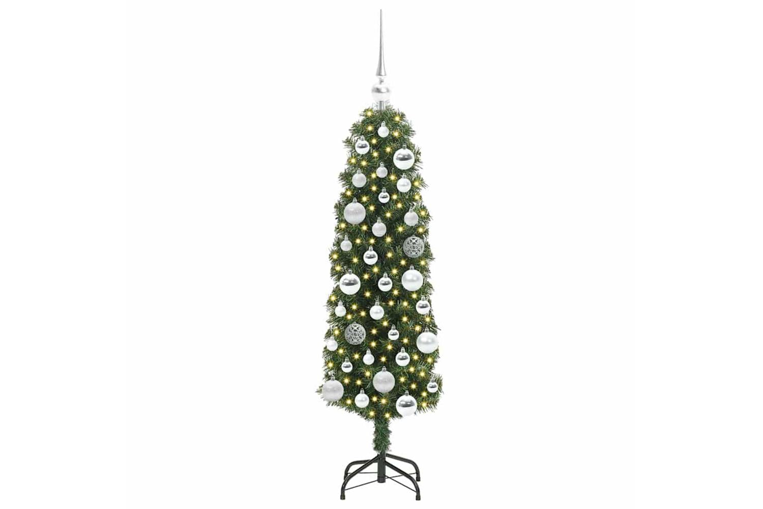 Vidaxl Artificial Christmas Tree With 150 Leds With Stand Green 120 Cm-3