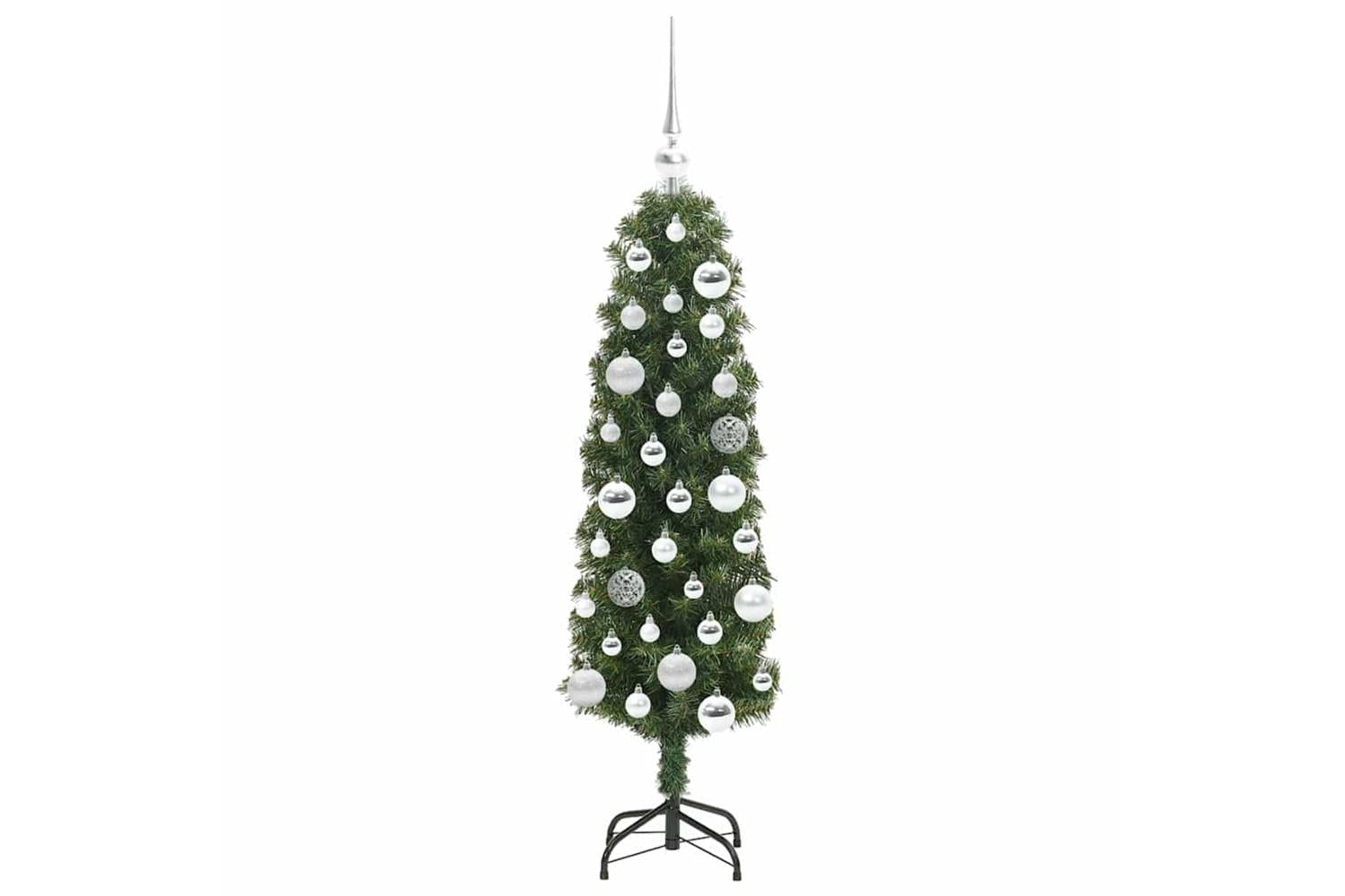 Vidaxl Artificial Christmas Tree With 150 Leds With Stand Green 120 Cm-4