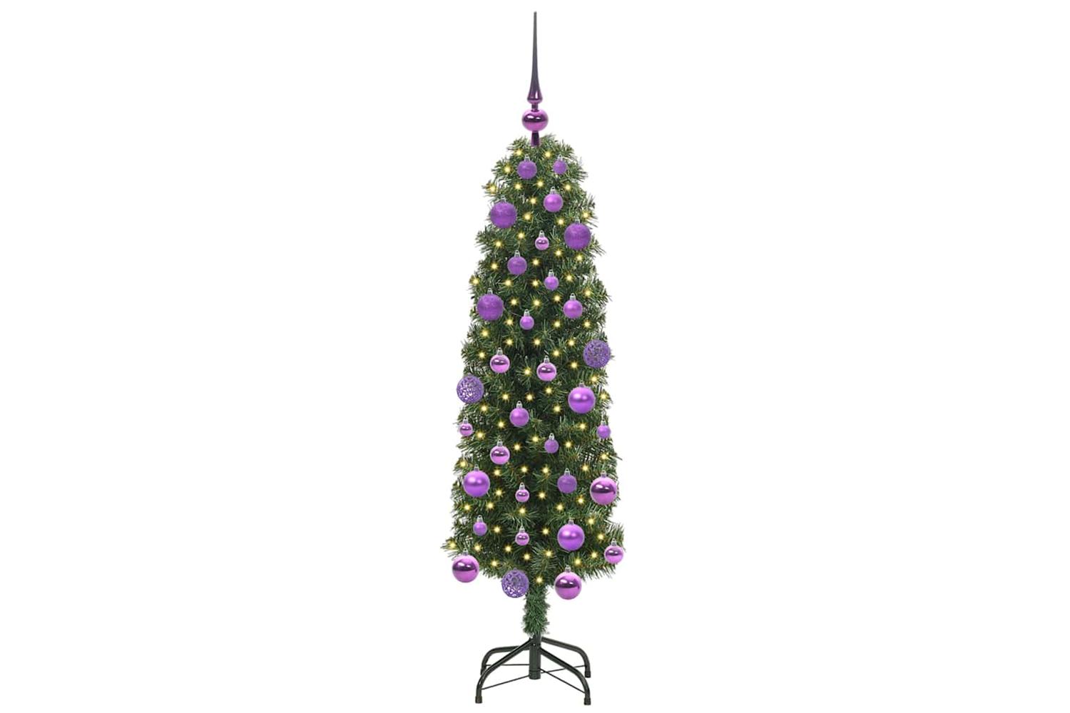 Vidaxl Artificial Christmas Tree With 150 Leds With Stand Green 120 Cm-5