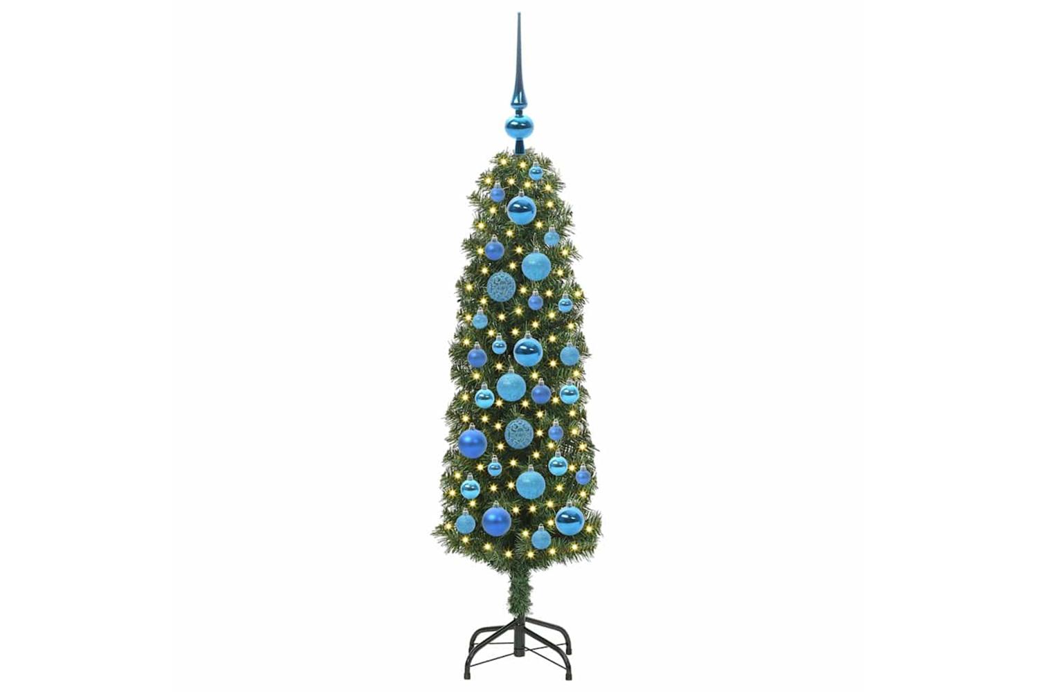 Vidaxl Artificial Christmas Tree With 150 Leds With Stand Green 120 Cm-3
