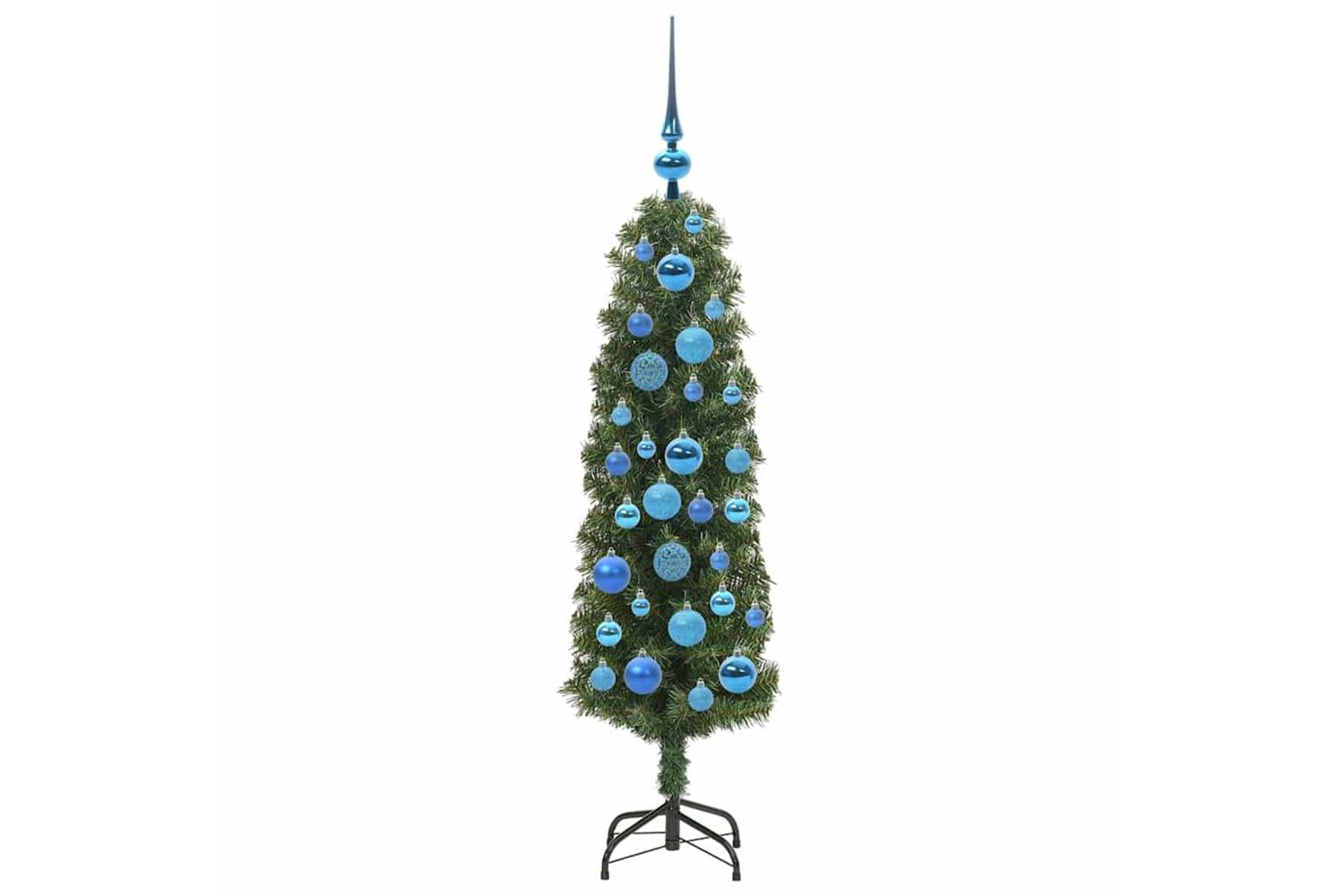 Vidaxl Artificial Christmas Tree With 150 Leds With Stand Green 120 Cm-4
