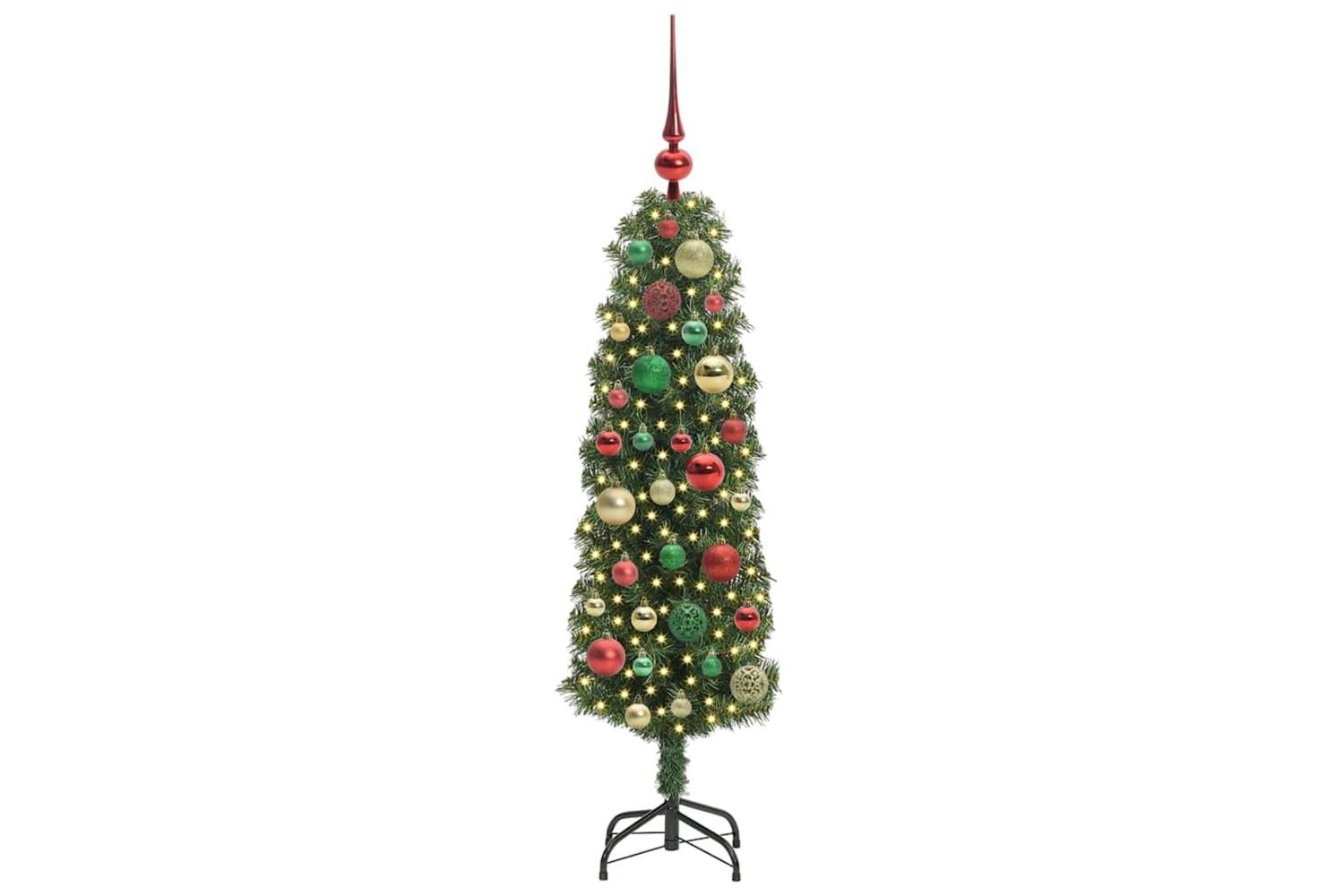 Vidaxl Artificial Christmas Tree With 150 Leds With Stand Green 120 Cm-3