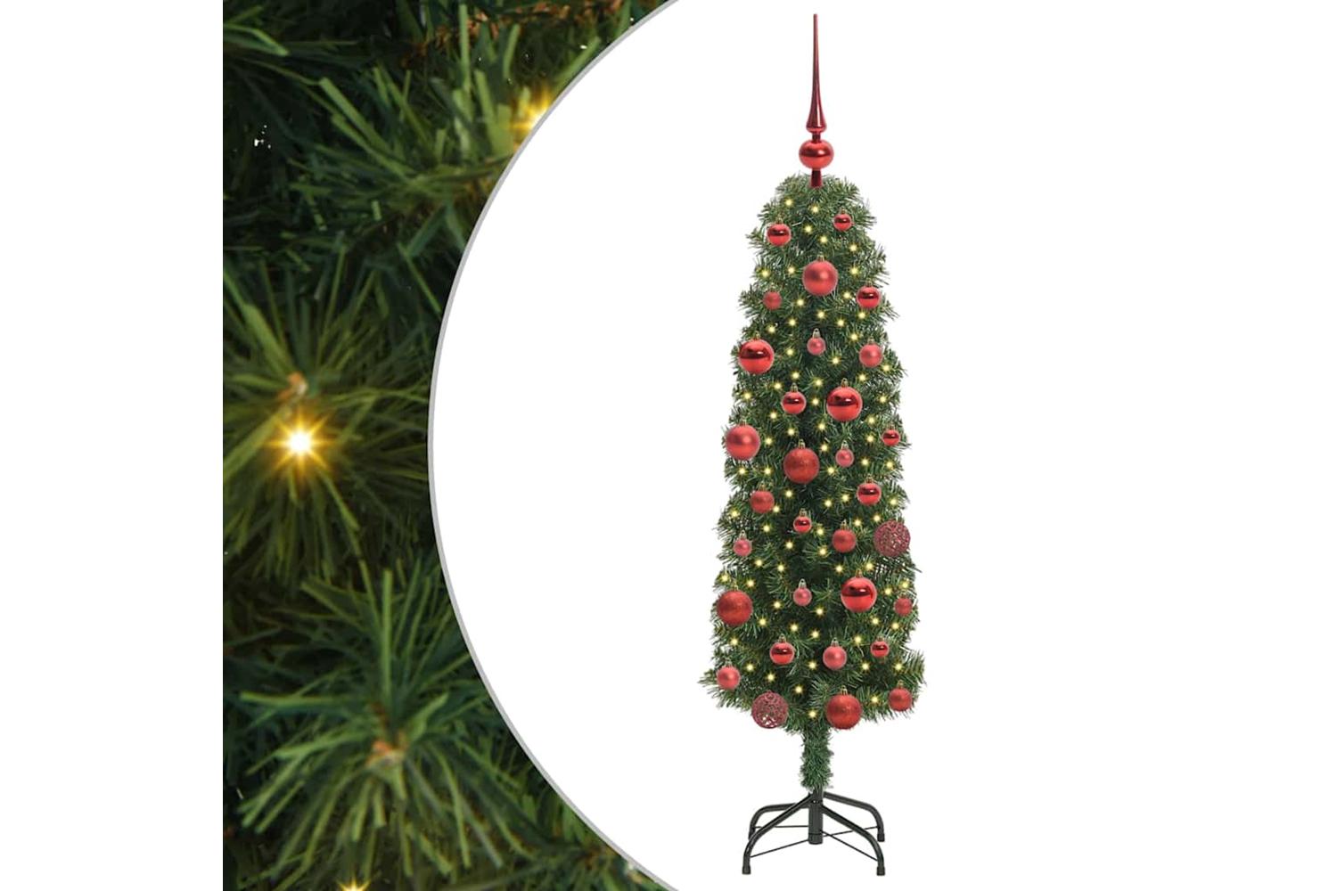 Vidaxl Artificial Christmas Tree With 150 Leds With Stand Green 150 Cm-2