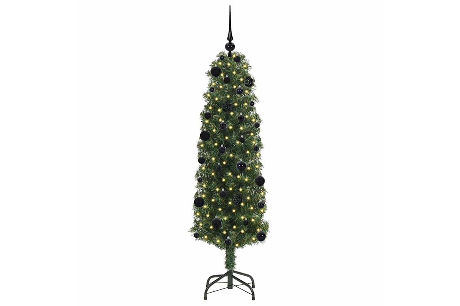 Vidaxl Artificial Christmas Tree With 150 Leds With Stand Green 150 Cm-3