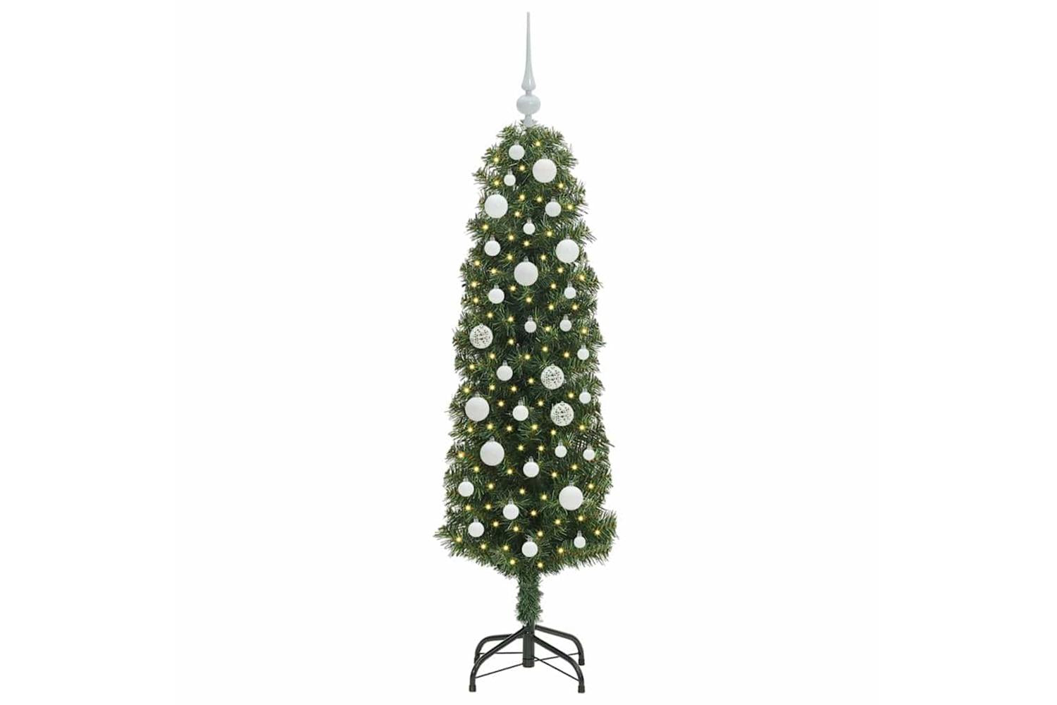 Vidaxl Artificial Christmas Tree With 150 Leds With Stand Green 150 Cm-3