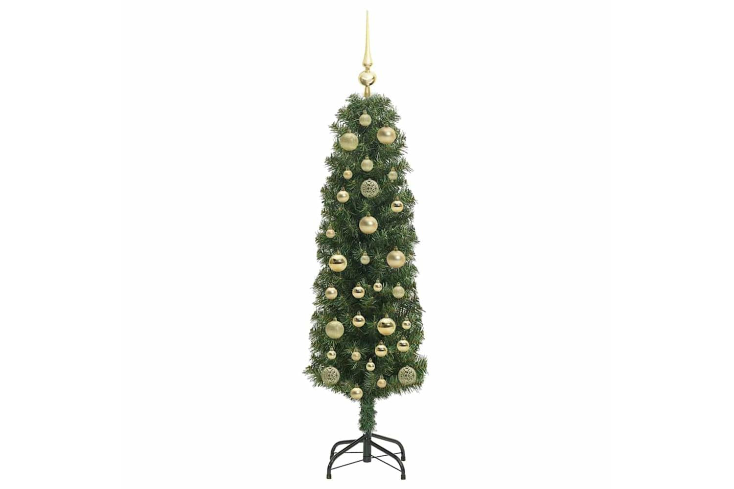 Vidaxl Artificial Christmas Tree With 150 Leds With Stand Green 150 Cm-4