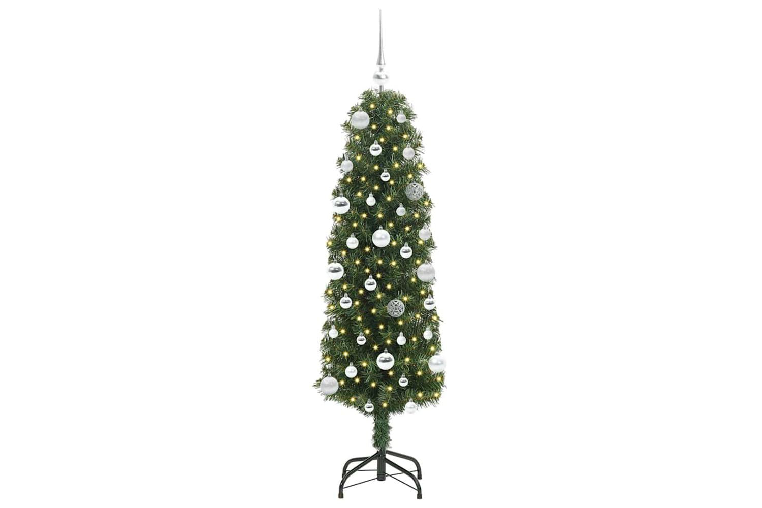 Vidaxl Artificial Christmas Tree With 150 Leds With Stand Green 150 Cm-4