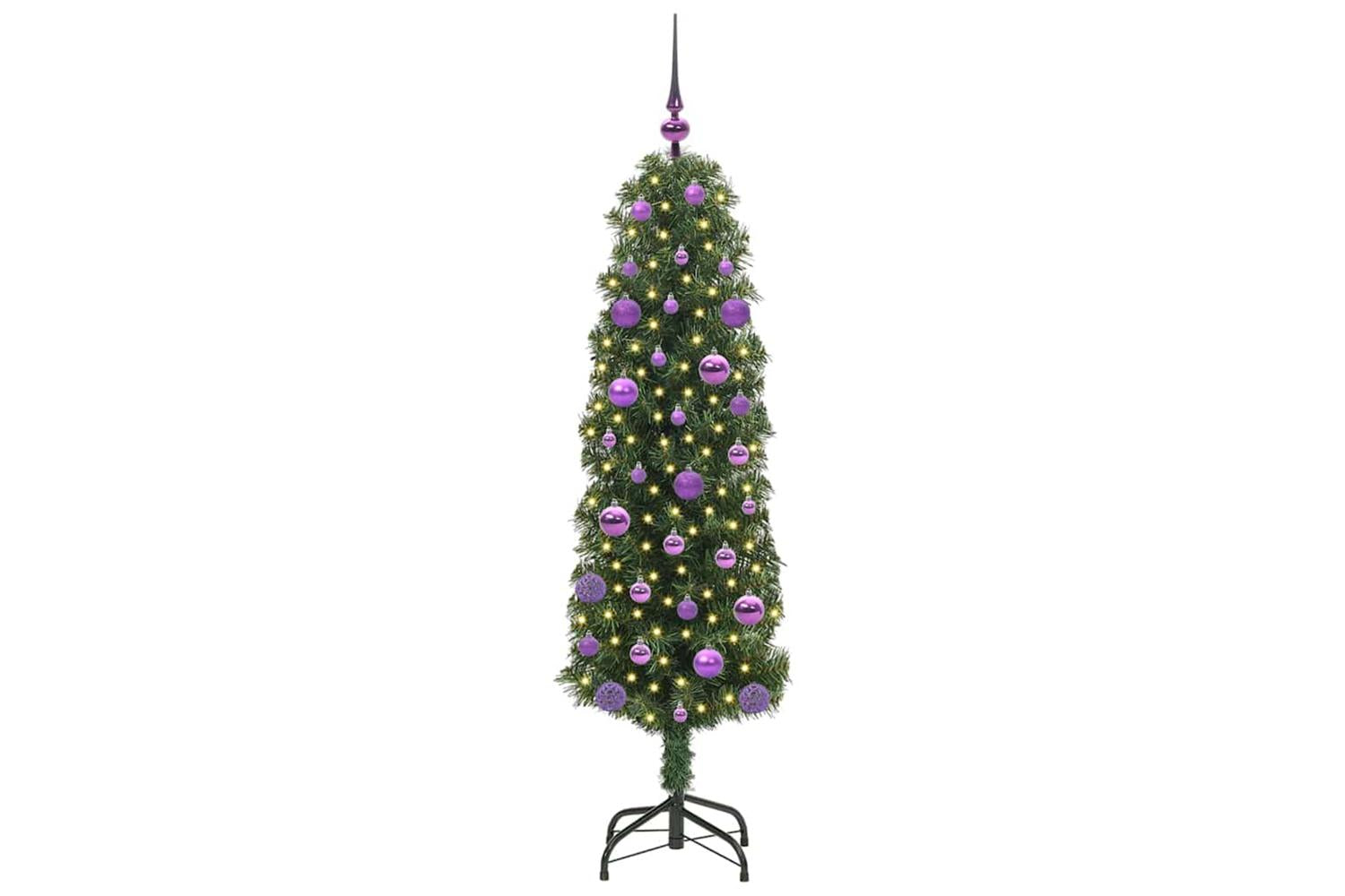 Vidaxl Artificial Christmas Tree With 150 Leds With Stand Green 150 Cm-3