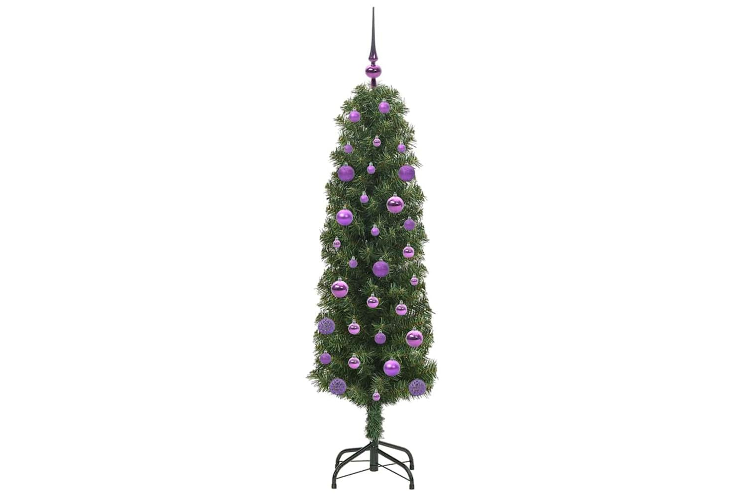 Vidaxl Artificial Christmas Tree With 150 Leds With Stand Green 150 Cm-4