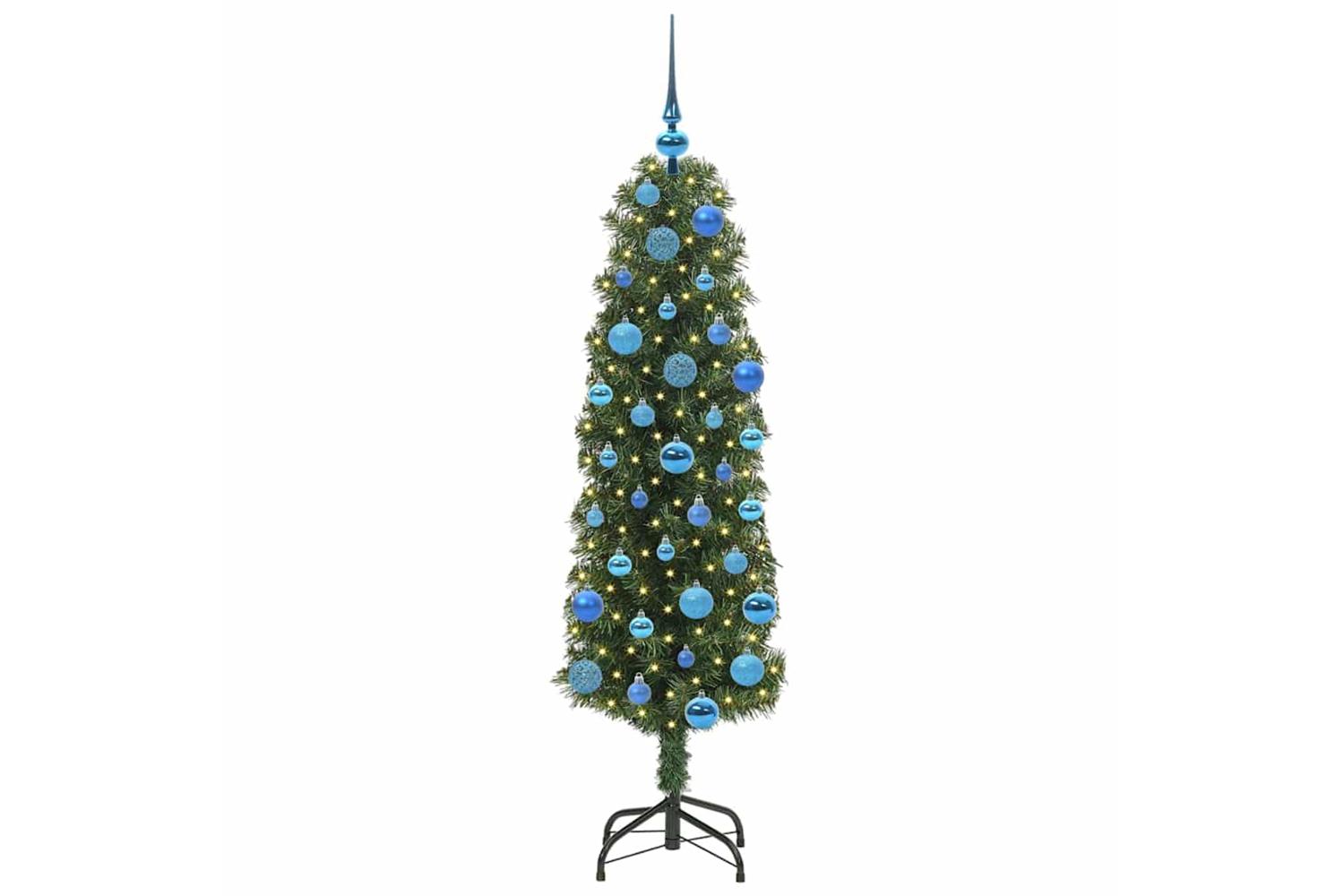 Vidaxl Artificial Christmas Tree With 150 Leds With Stand Green 150 Cm-3