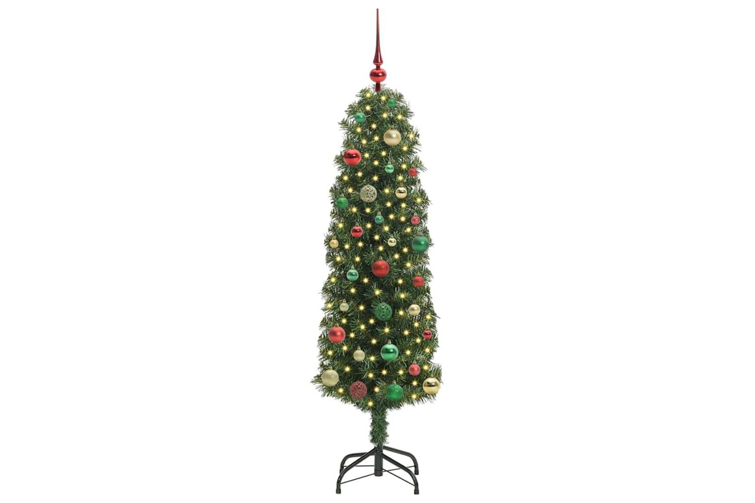 Vidaxl Artificial Christmas Tree With 150 Leds With Stand Green 150 Cm-3
