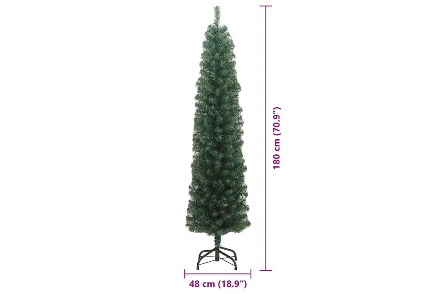 Vidaxl Artificial Christmas Tree With 300 Leds With Stand Green 180 Cm-9