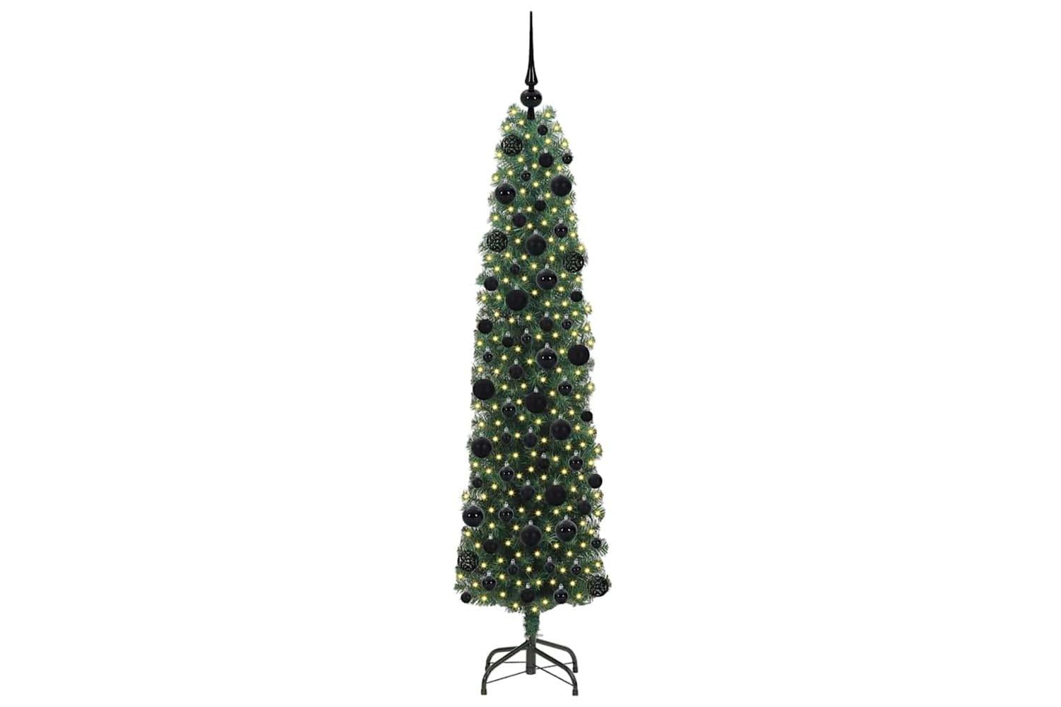 Vidaxl Artificial Christmas Tree With 300 Leds With Stand Green 180 Cm-3