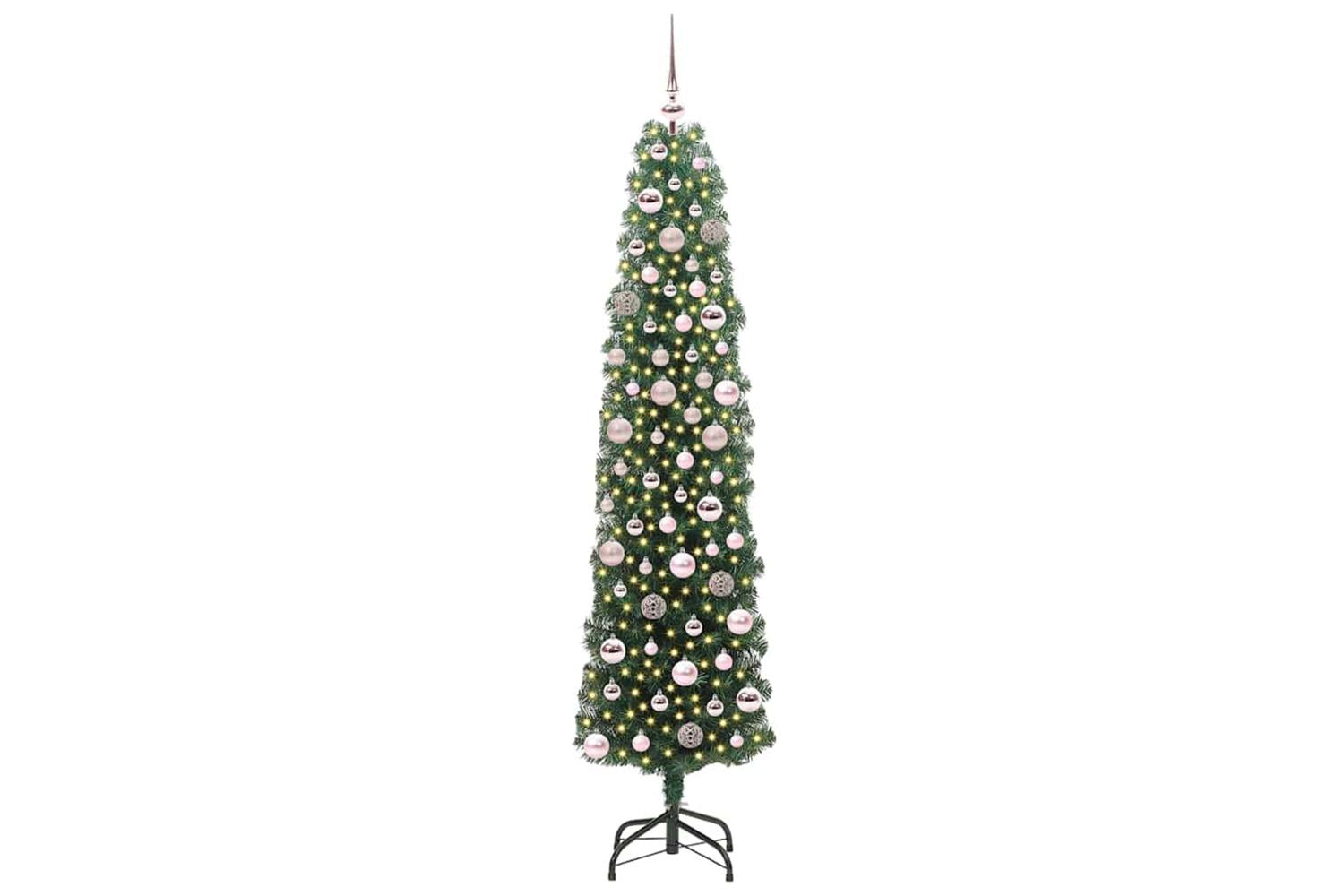 Vidaxl Artificial Christmas Tree With 300 Leds With Stand Green 180 Cm-2