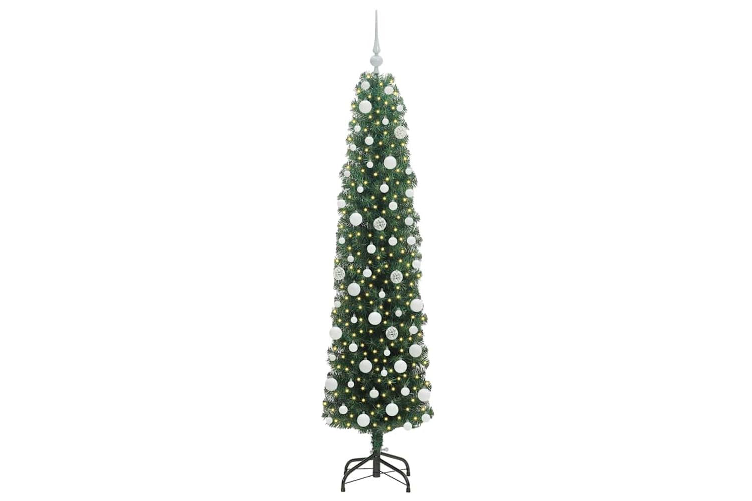 Vidaxl Artificial Christmas Tree With 300 Leds With Stand Green 180 Cm-3