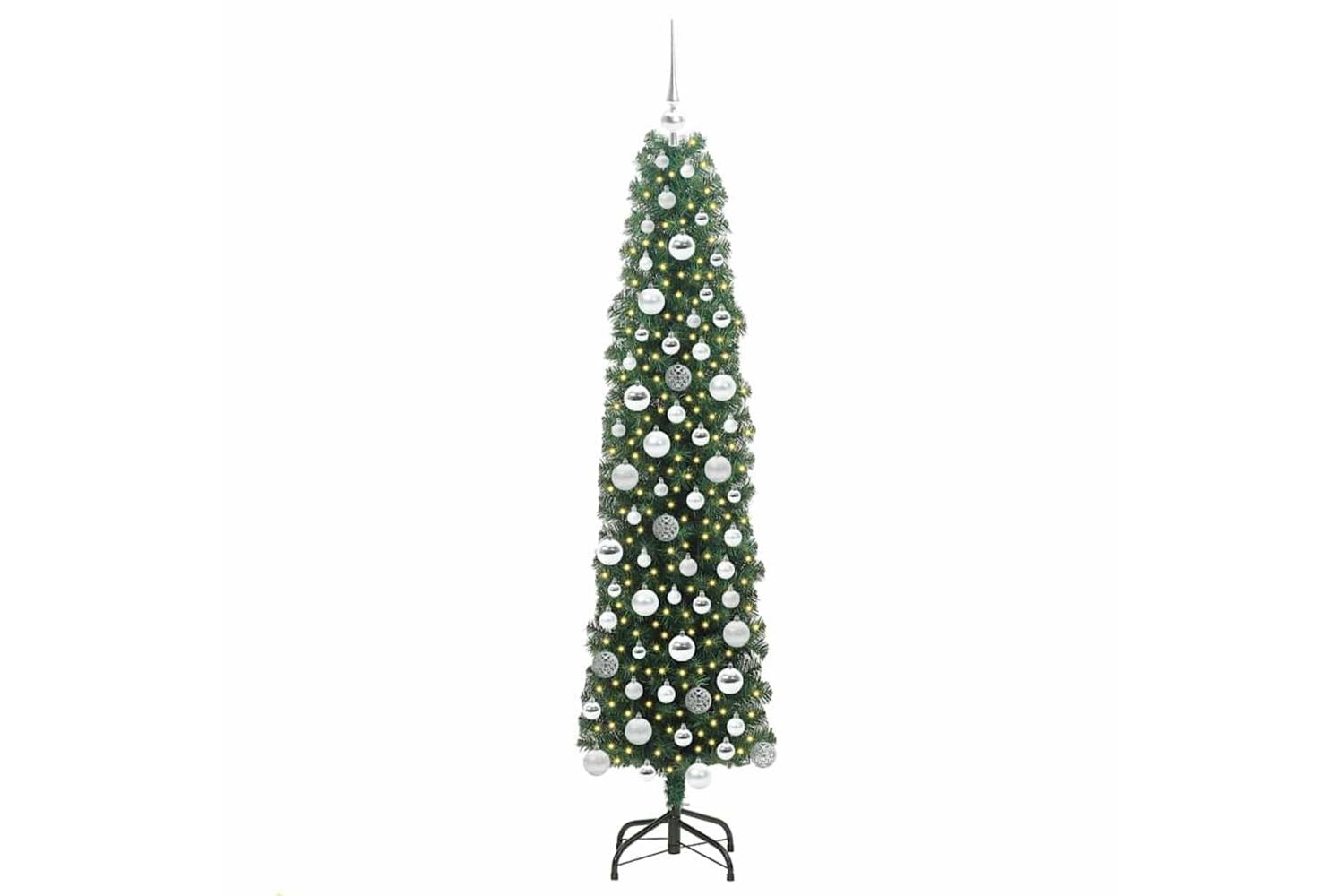 Vidaxl Artificial Christmas Tree With 300 Leds With Stand Green 180 Cm-3