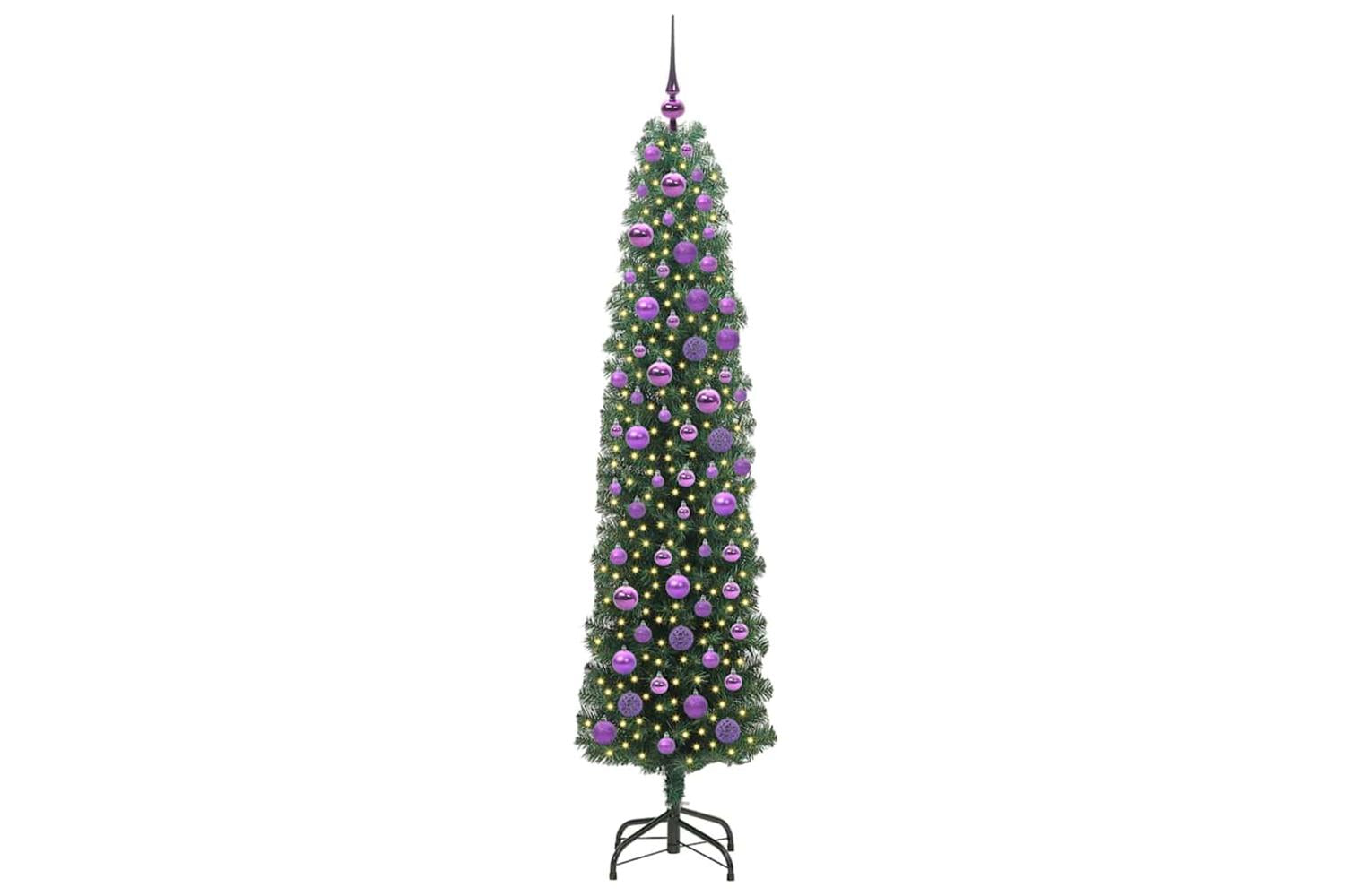 Vidaxl Artificial Christmas Tree With 300 Leds With Stand Green 180 Cm-3