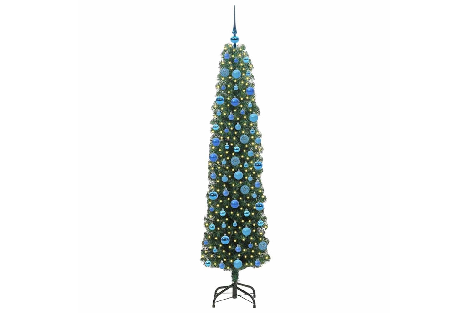 Vidaxl Artificial Christmas Tree With 300 Leds With Stand Green 180 Cm-3