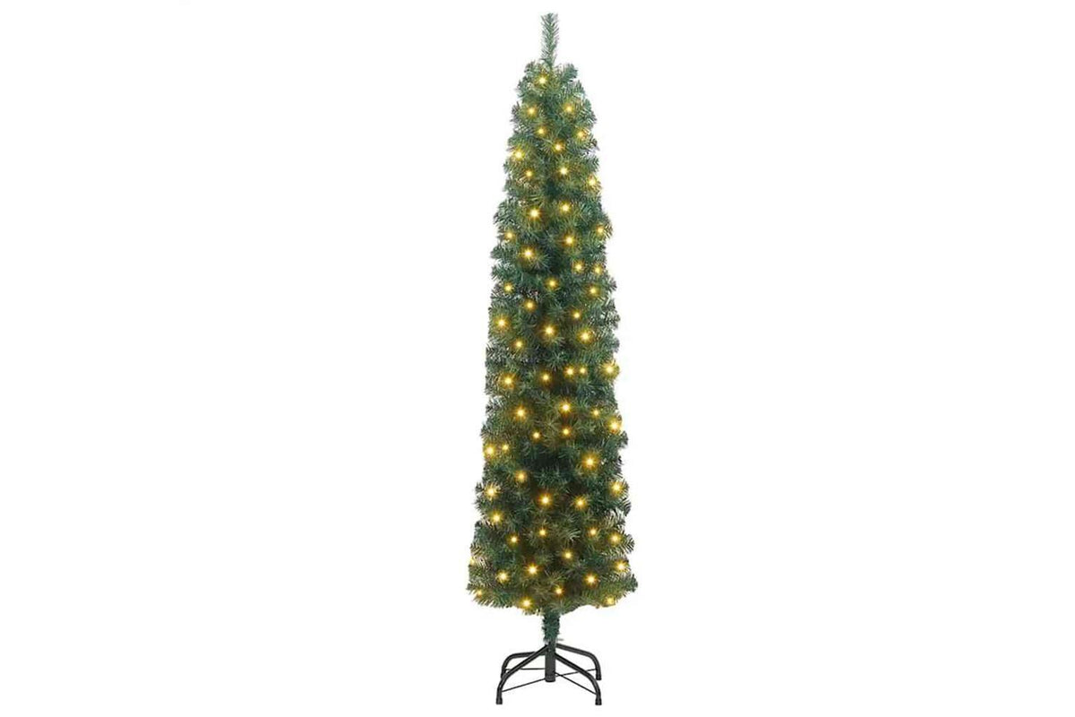 Vidaxl Artificial Christmas Tree With 300 Leds With Stand Green 210 Cm-2